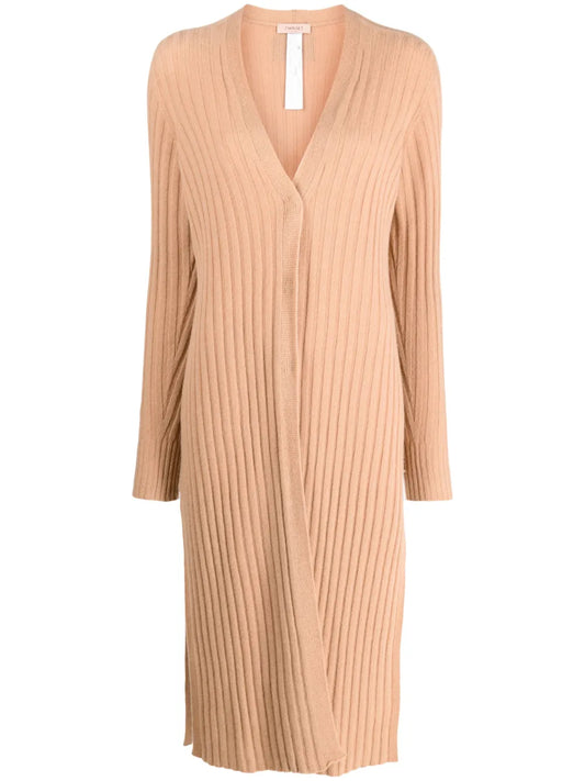 Longline Ribbed Cardigan