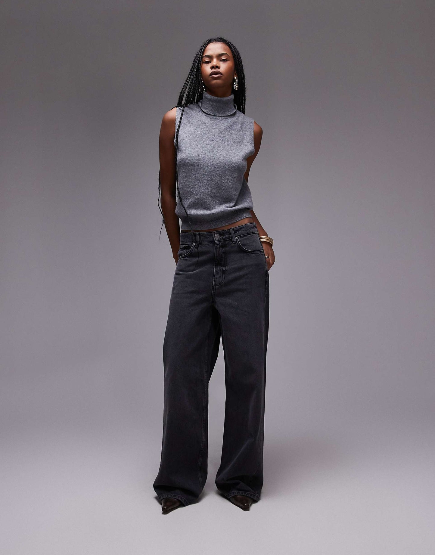Longline Straight Leg Jeans