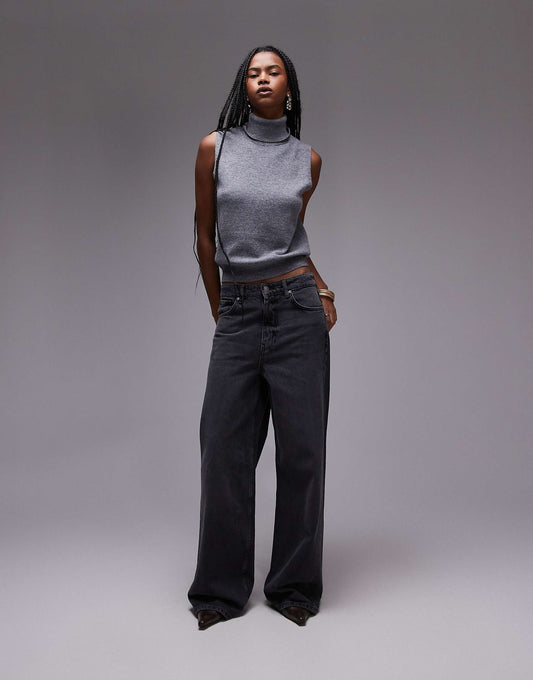 Longline Straight Leg Jeans