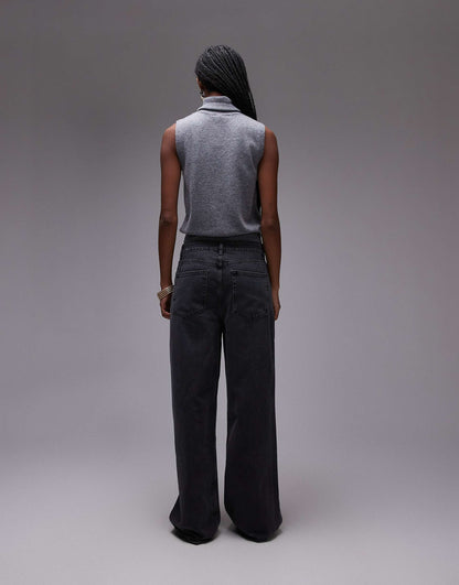 Longline Straight Leg Jeans