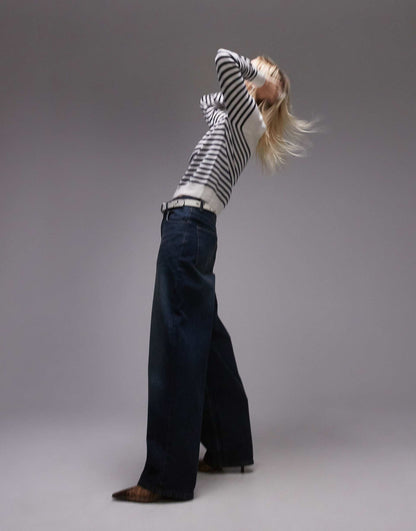 Fine Knit Wool Stripe Jumper