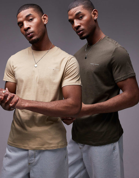 2 Pack Linear Logo T-Shirts