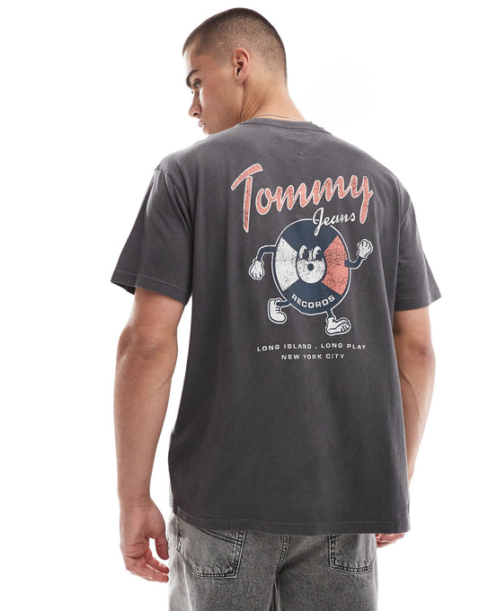Fun Record Backprint Graphic T-Shirt