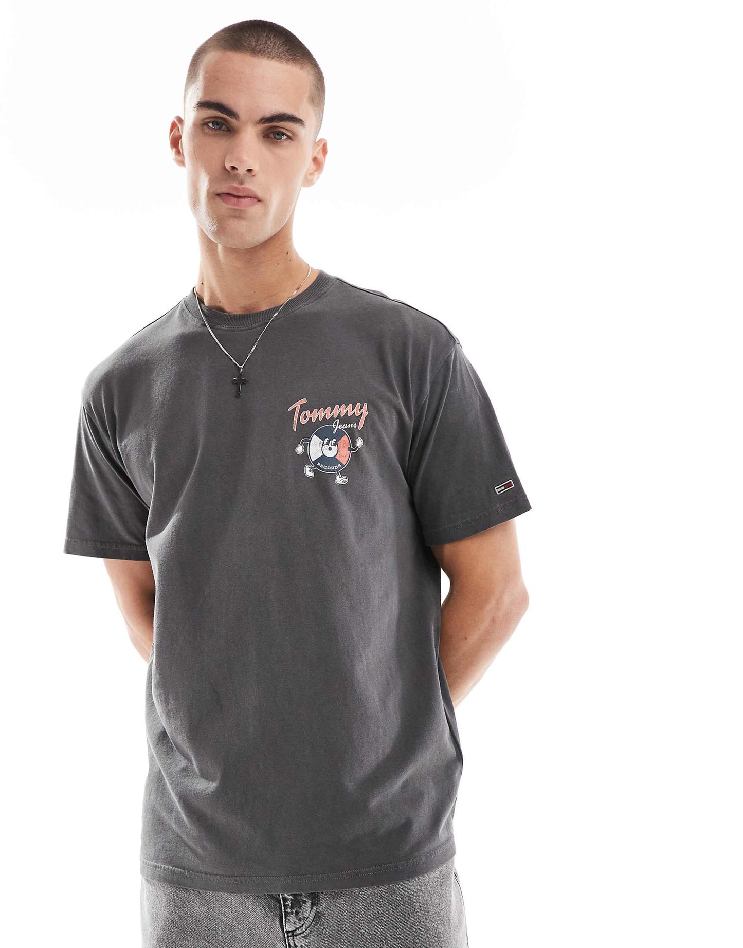 Fun Record Backprint Graphic T-Shirt