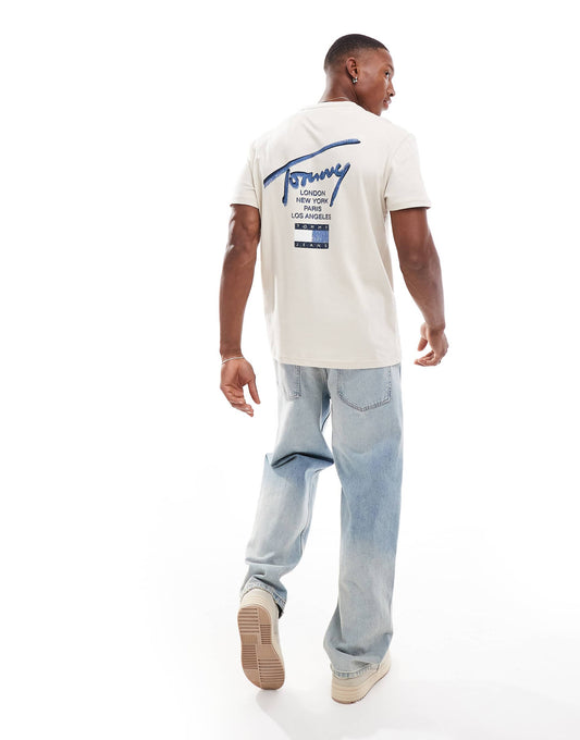 Regular Signature Back Print T-Shirt