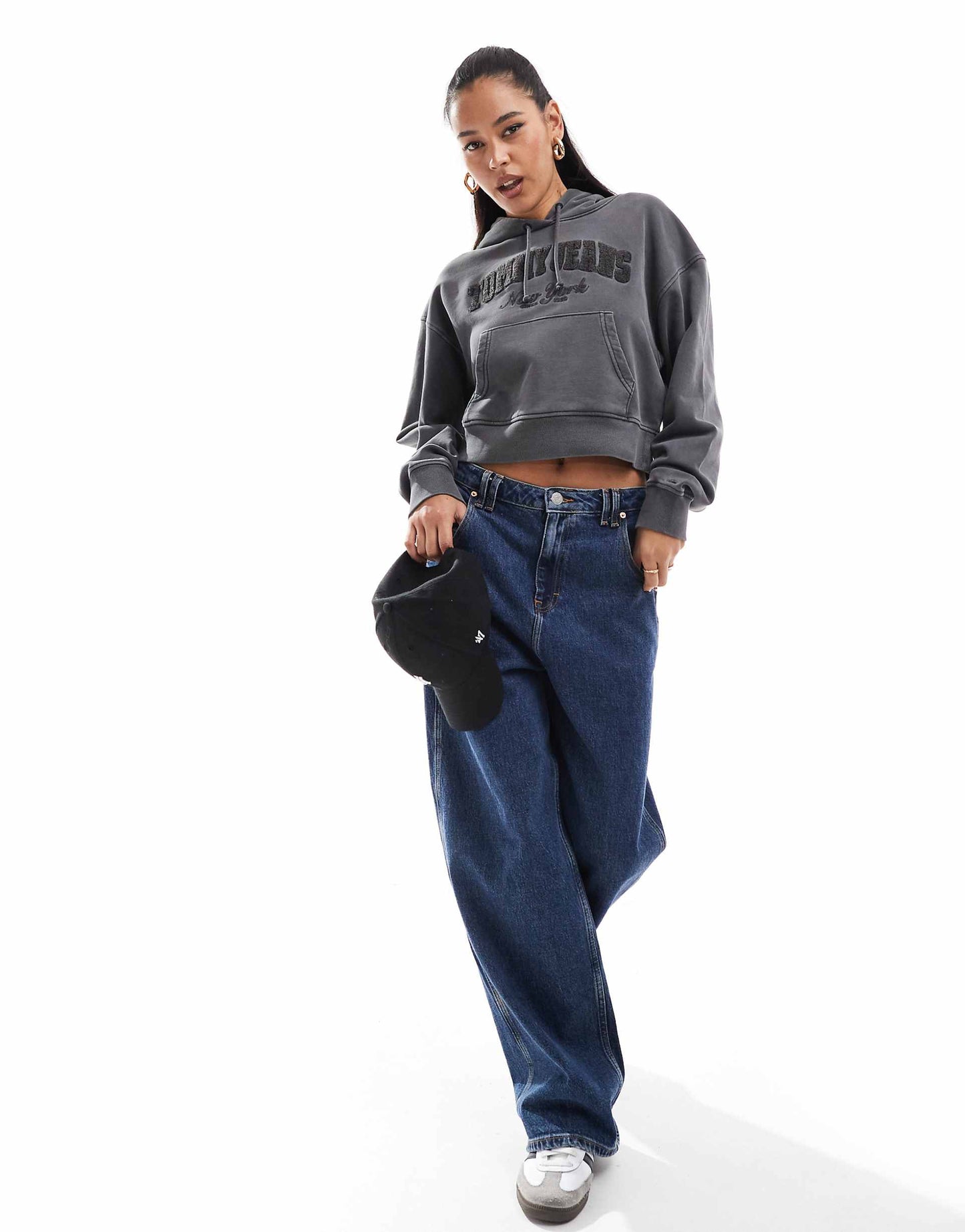 Cropped Logo Hoodie