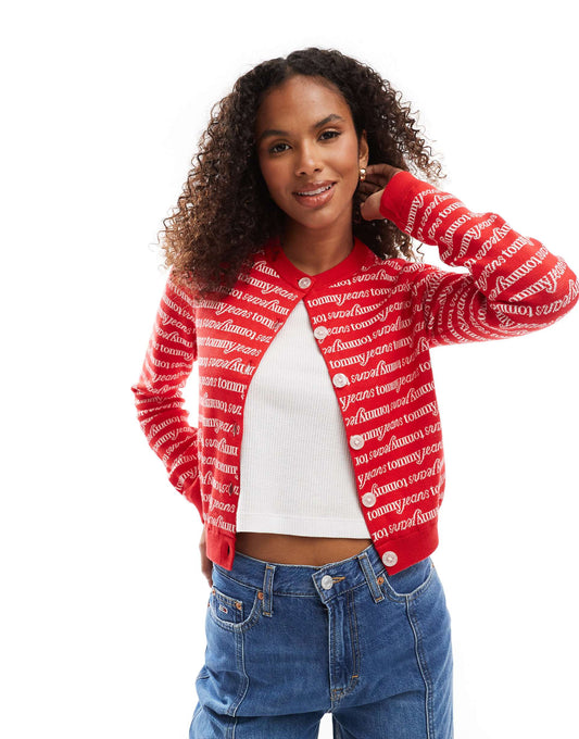 All Over Logo Cardigan