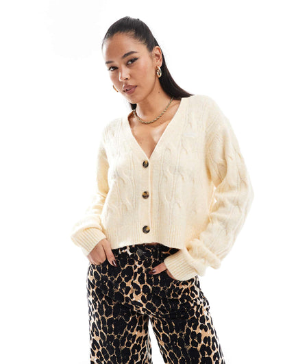 Chunky Cable Knit Cardigan
