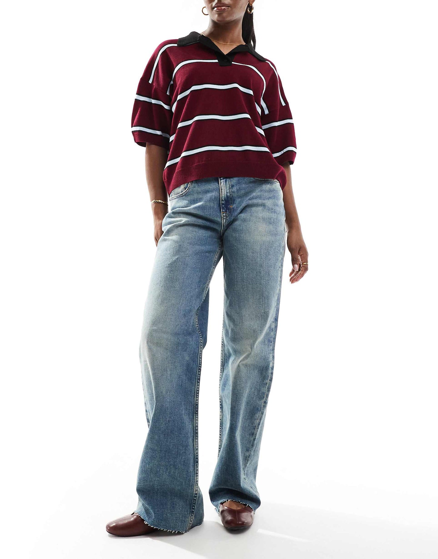 Mia Mid Rise Relaxed Straight Jeans