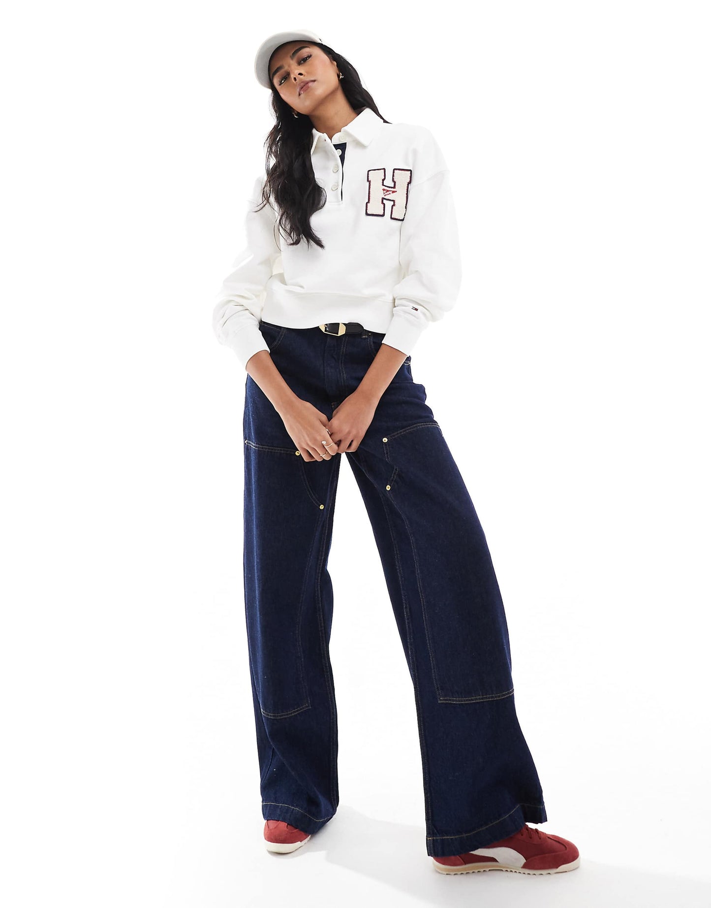 Button Down Varsity Polo