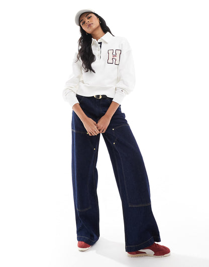 Button Down Varsity Polo