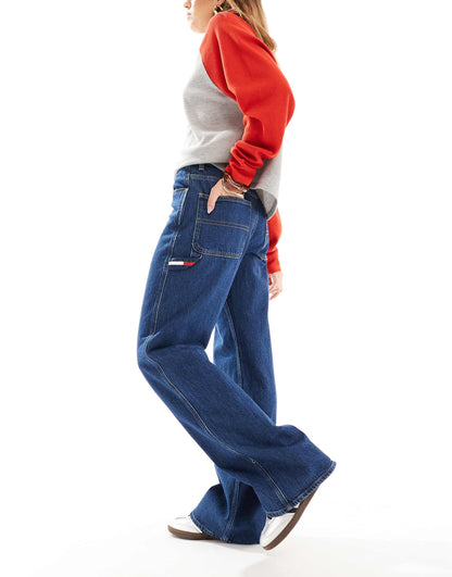 Mia Mid Rise Relaxed Straight Carpenter Jeans