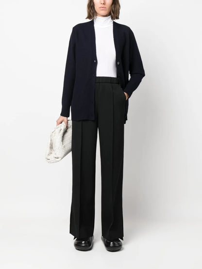 V-Neck Wool Cardigan