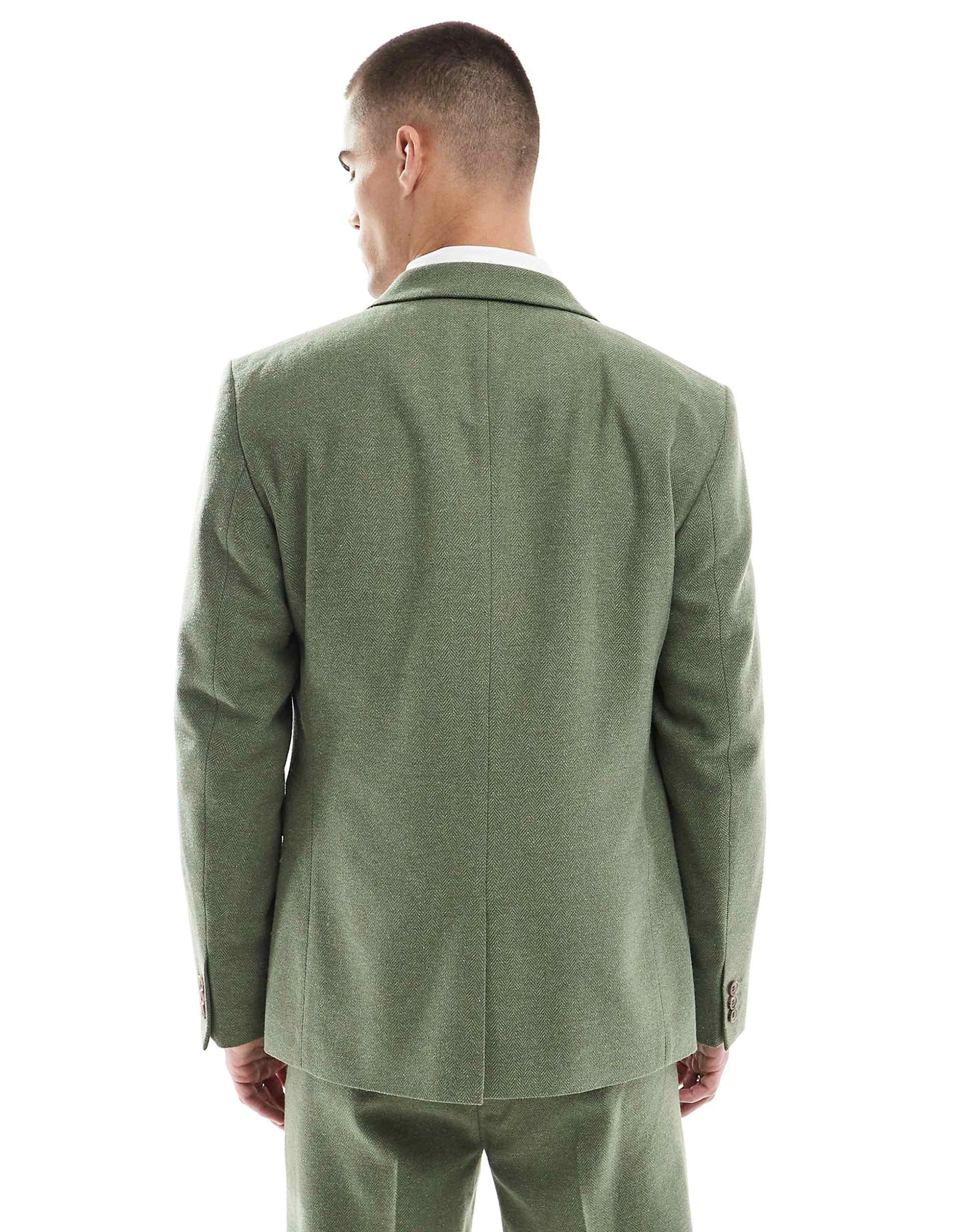 Slim Suit Jacket With Wool