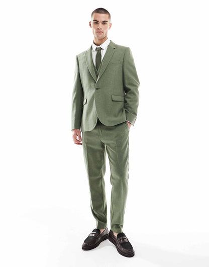 Slim Suit With Wool