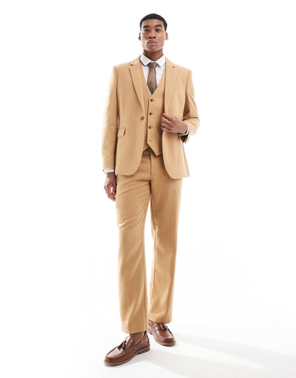 Slim Suit Jacket With Wool