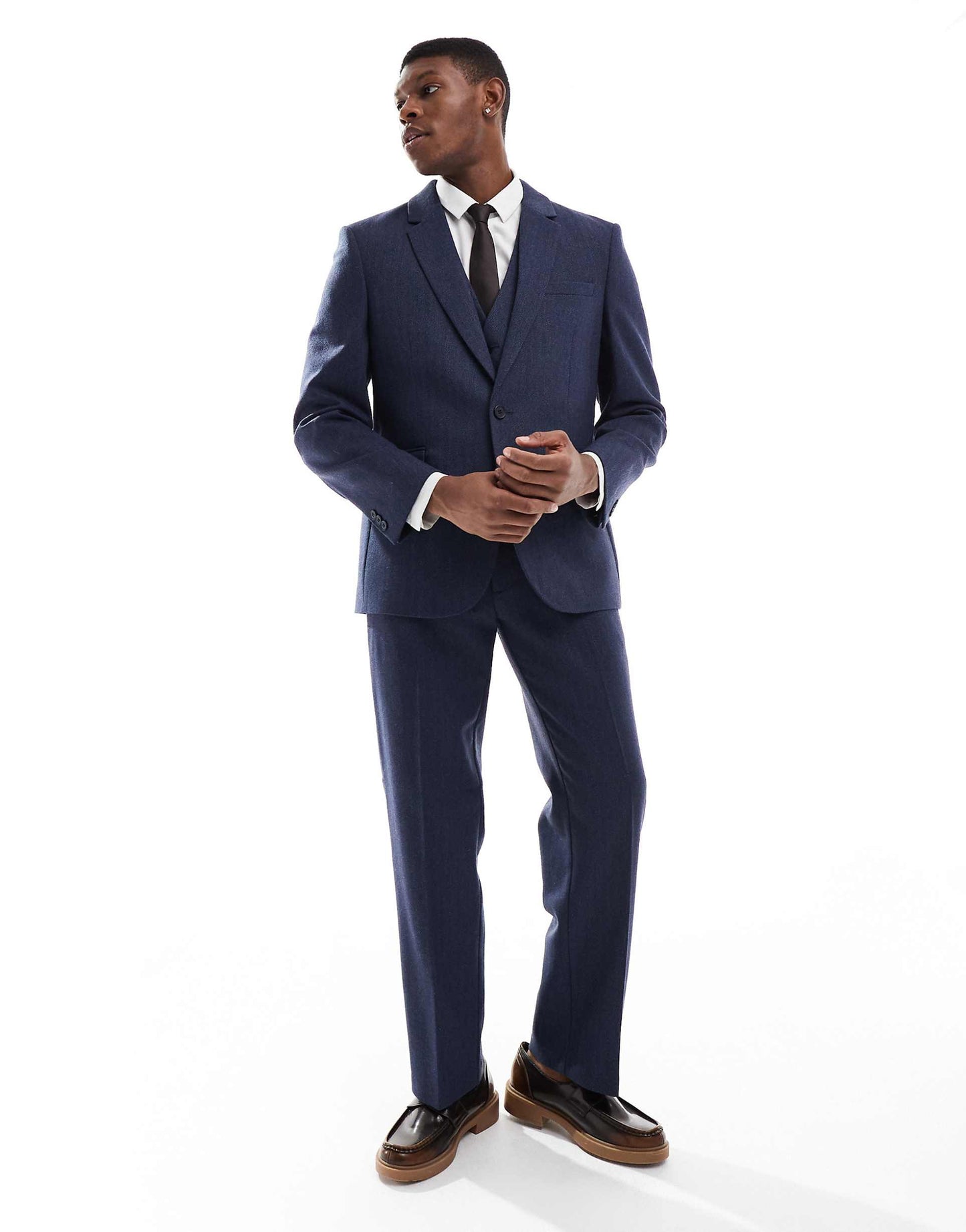 Slim Suit Jacket With Wool