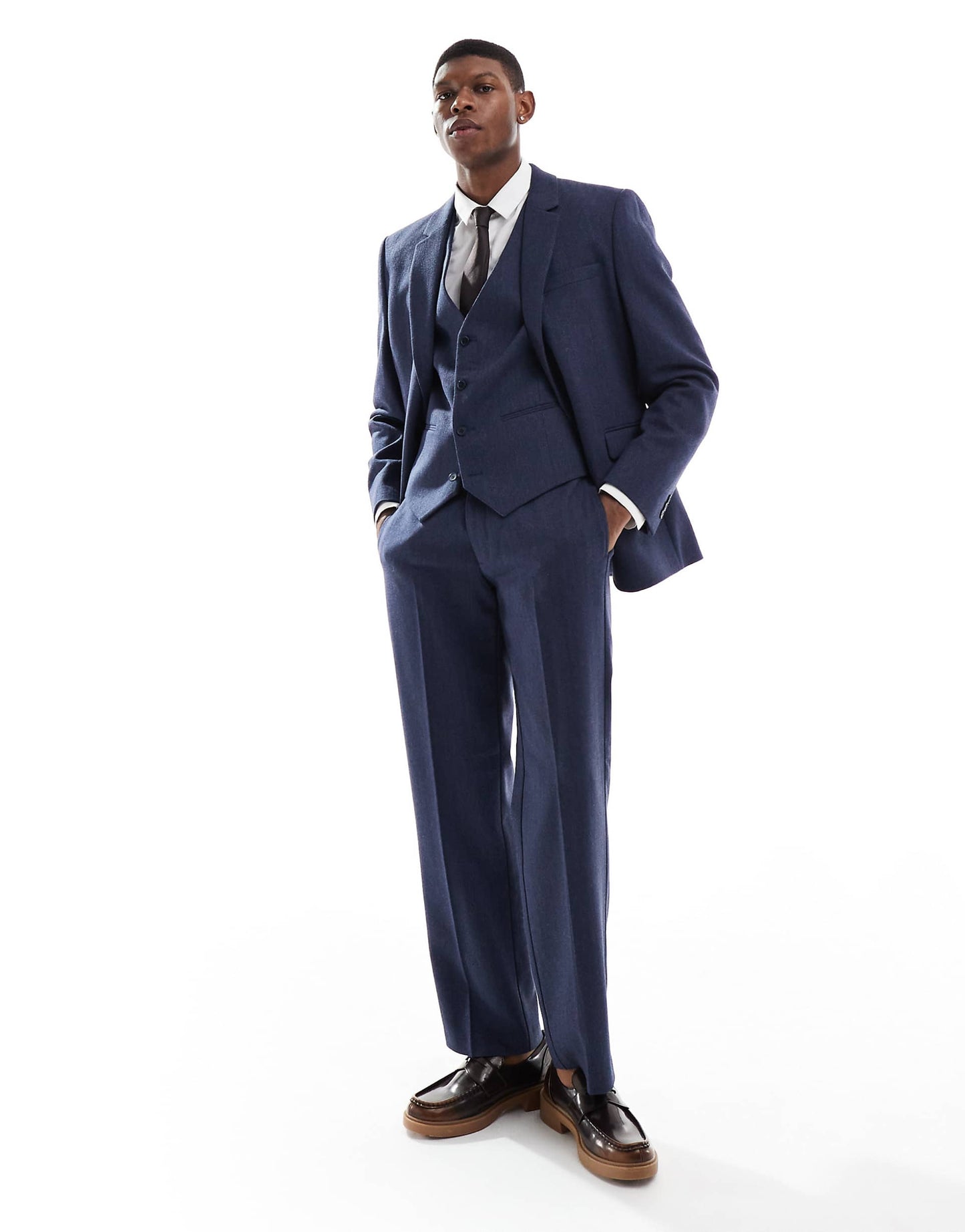 Slim Suit Waistcoat With Wool