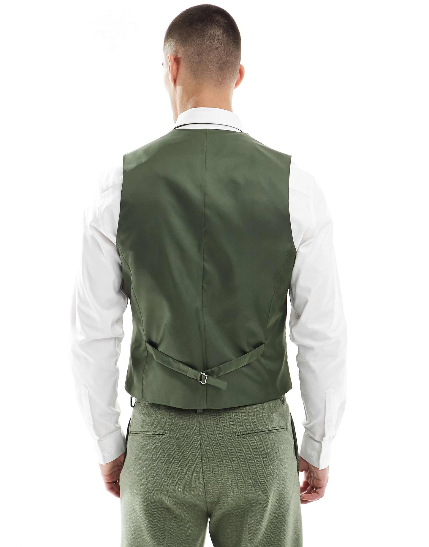 Slim Suit Waistcoat With Wool