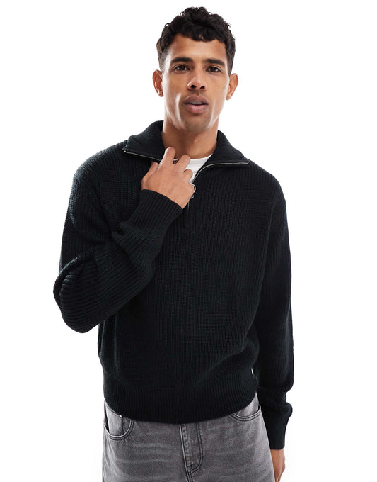 Knitted 1/4 Zip Jumper