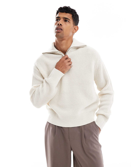 Knitted 1/4 Zip Jumper