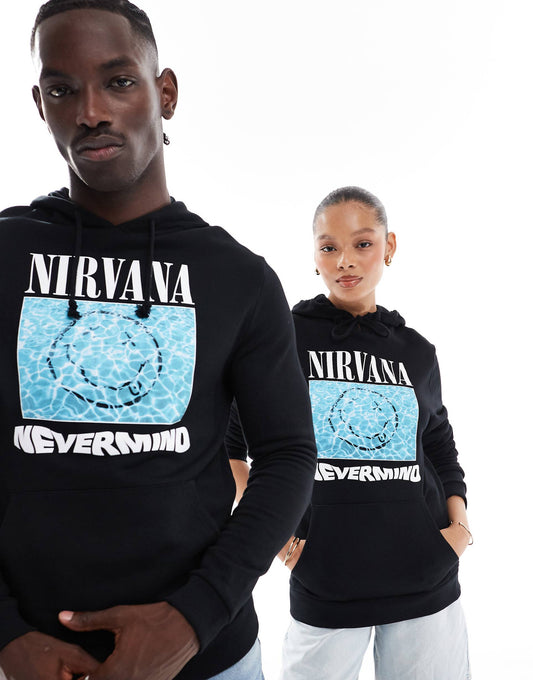 License Hoodie With Nirvana Print