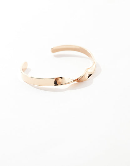 Cuff Bracelet With Twisted Detail