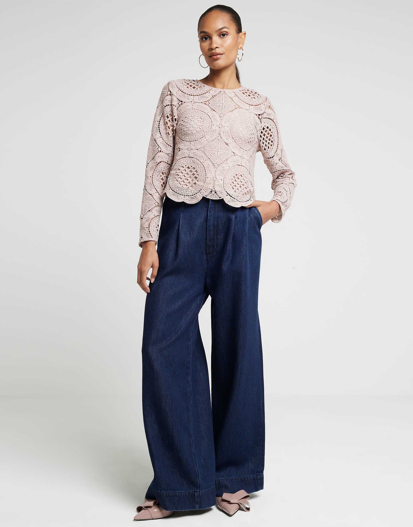 Lace Long Sleeve Top