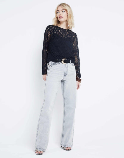 Lace Long Sleeve Top