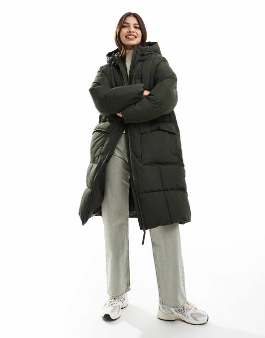 Oversized Longline Padded Coat