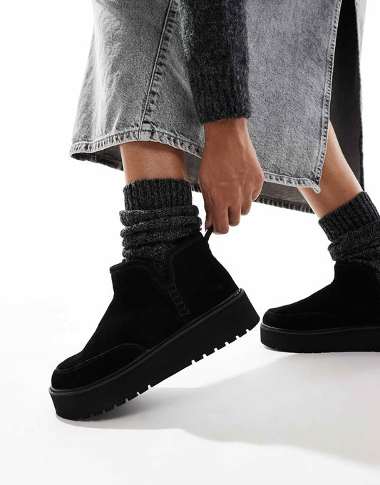 Platform Fluffy Boots
