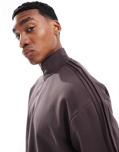 Co-Ord Quarter Zip Funnel Neck Sweatshirt