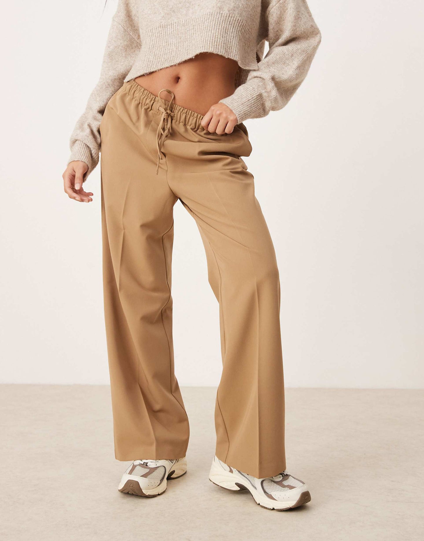 Petite Tailored Pull On Trousers