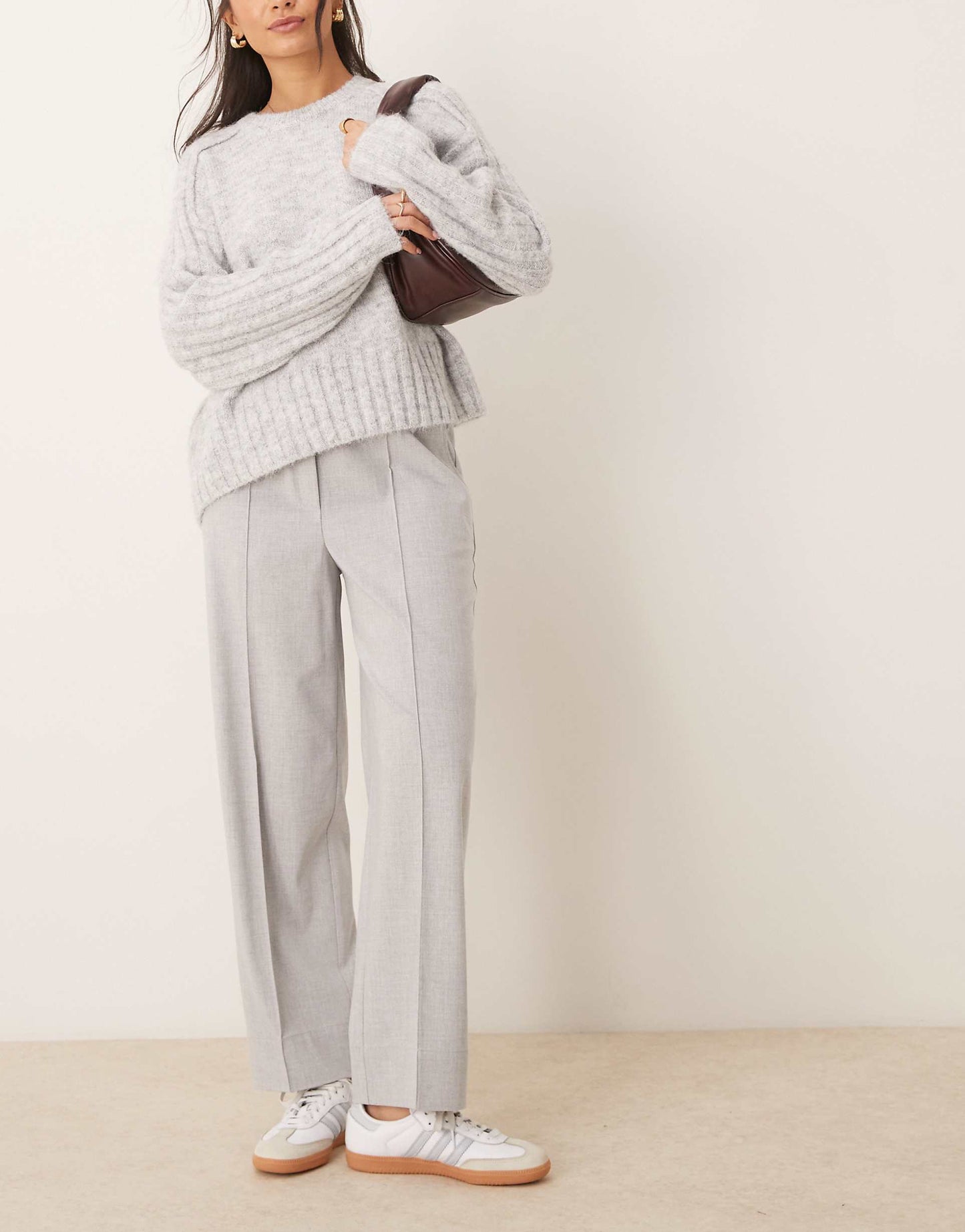 Tailored Pull On Ankle Grazer Trousers