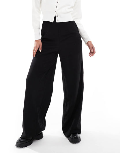 Tall Jersey Crepe Super Wide Leg Trousers