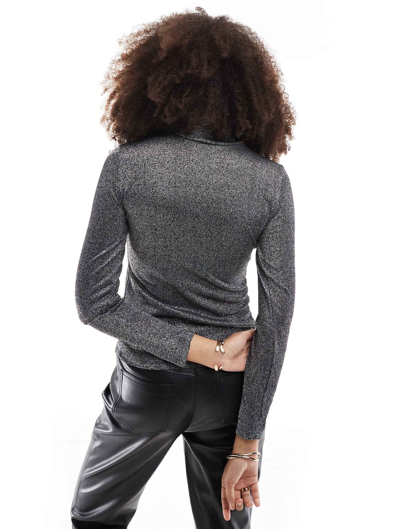 Jersey Roll Neck Layering Top