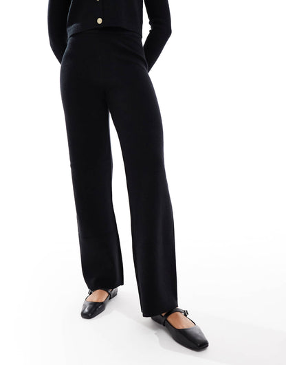 Knitted Wide Leg Trouser Co-Ord