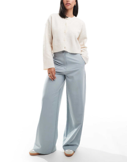 Tailored Relaxed Straight Leg Trousers