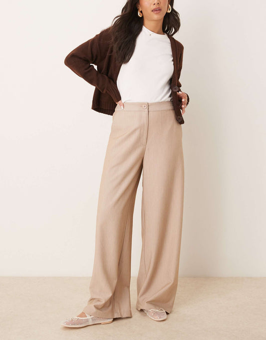 Tailored Relaxed Straight Leg Trousers