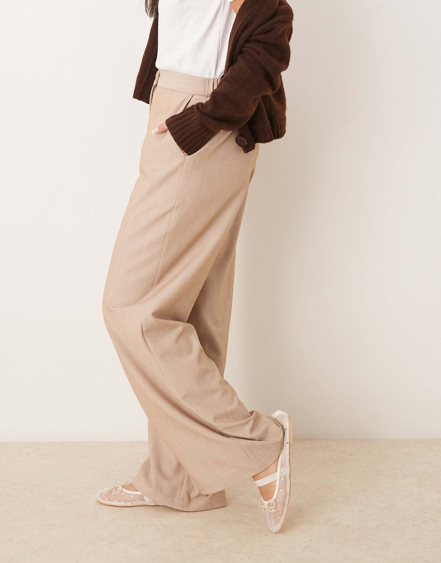 Tailored Relaxed Straight Leg Trousers