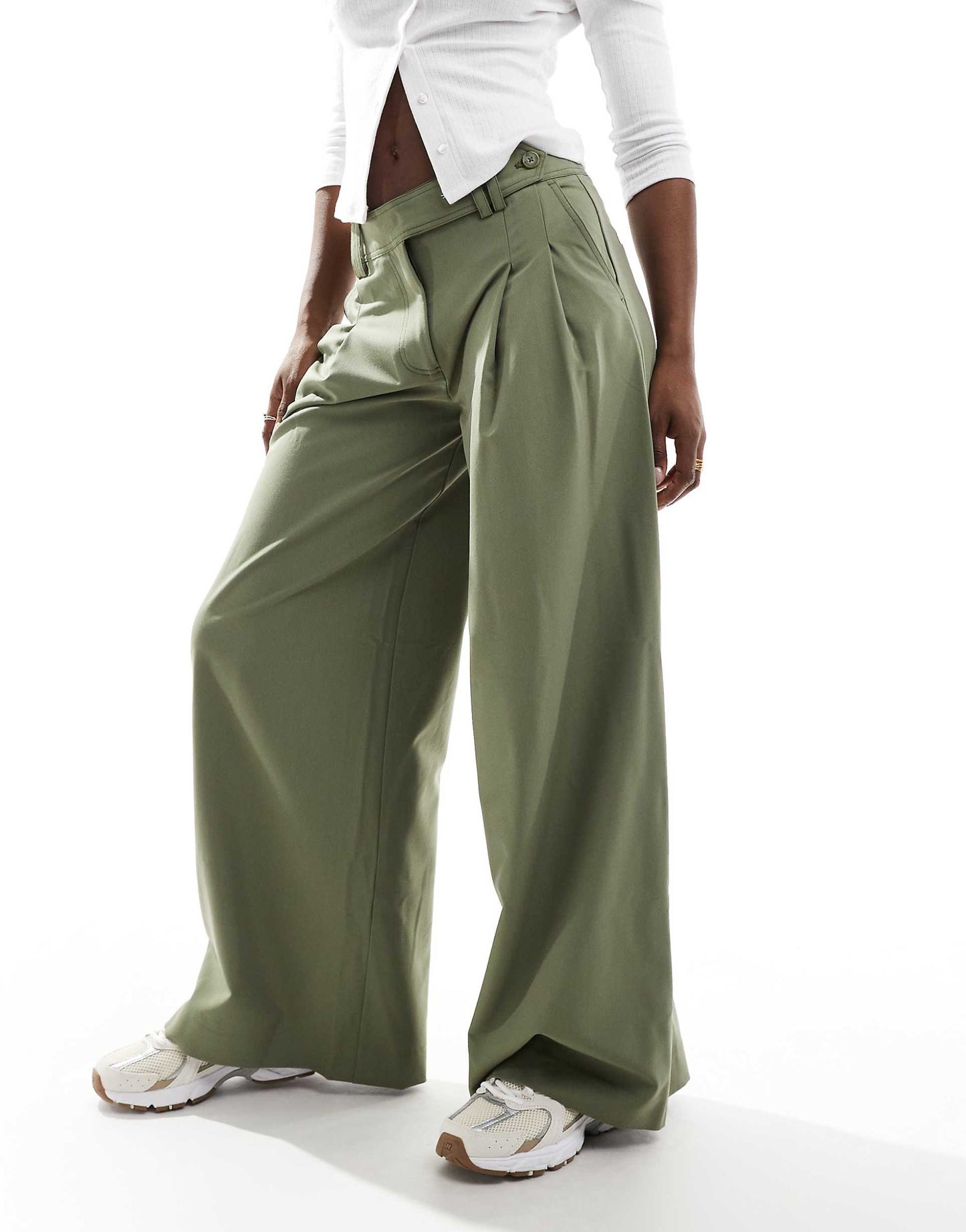 Tailored Super Wide Leg Trousers