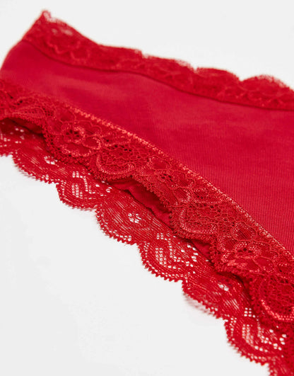 Emelie Cotton Lace Brazilian 3 Pack