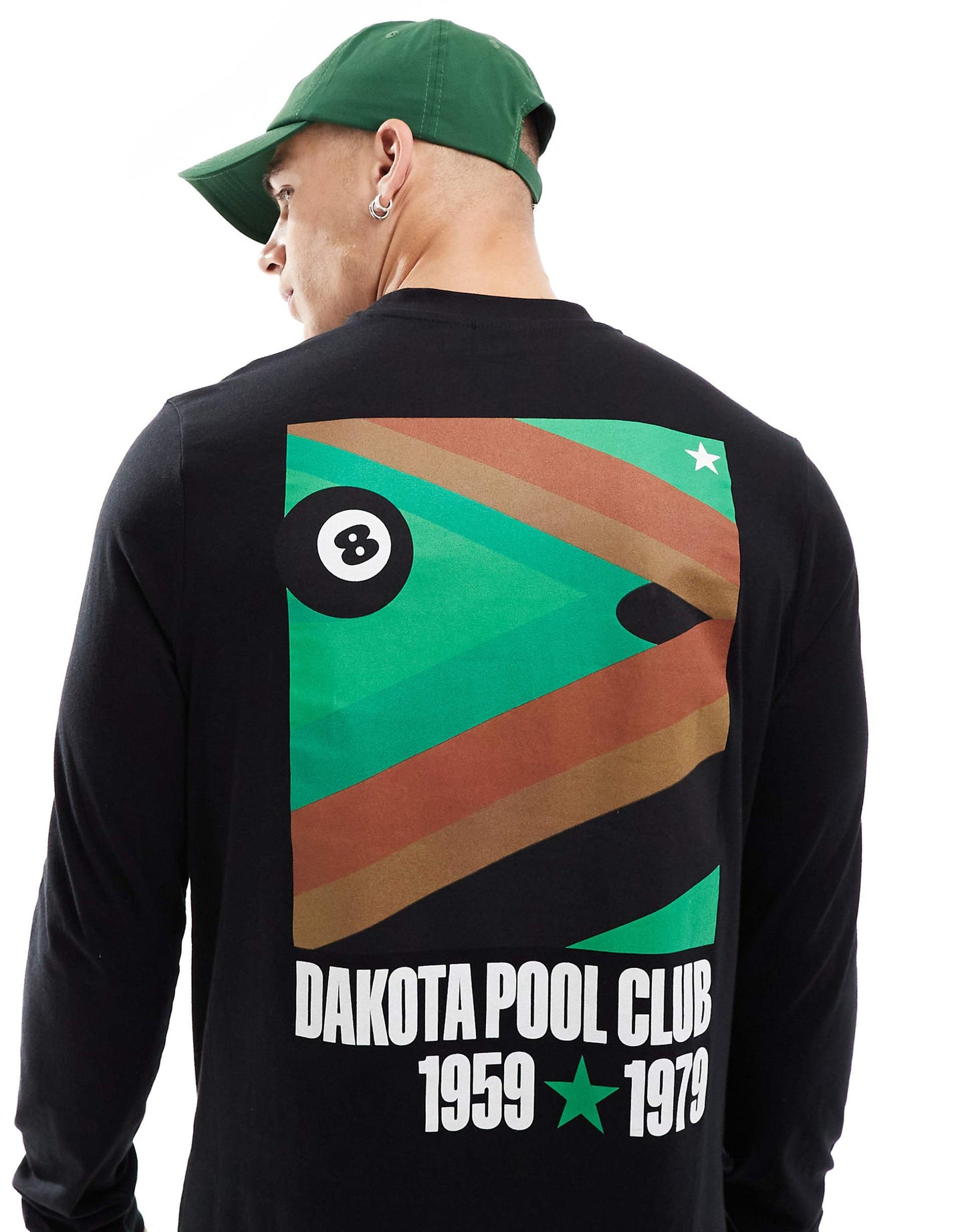 Long Sleeve T-Shirt With Pool Back Print