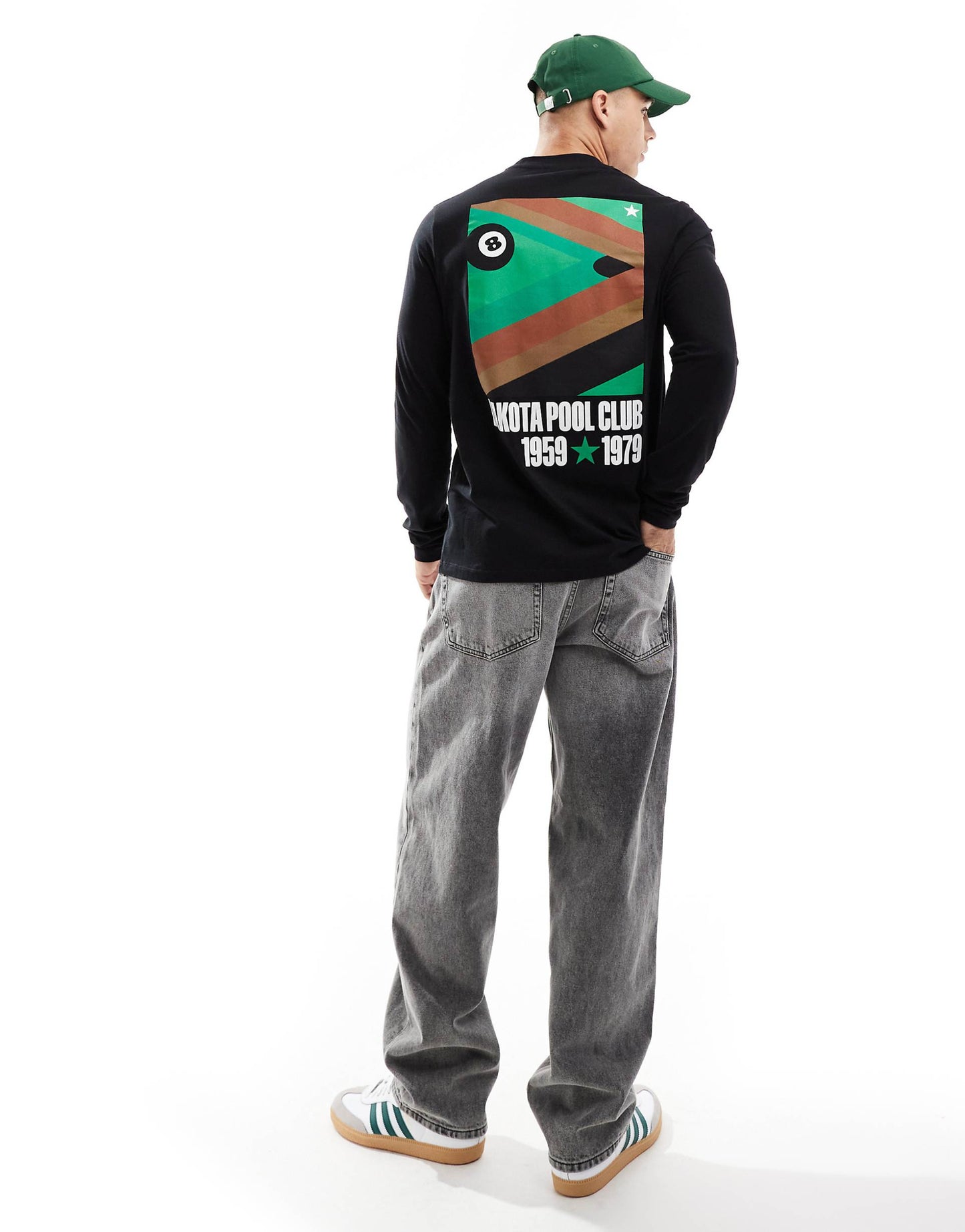 Long Sleeve T-Shirt With Pool Back Print