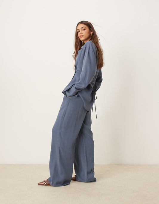 Wide Leg Dad Trousers Co-Ord