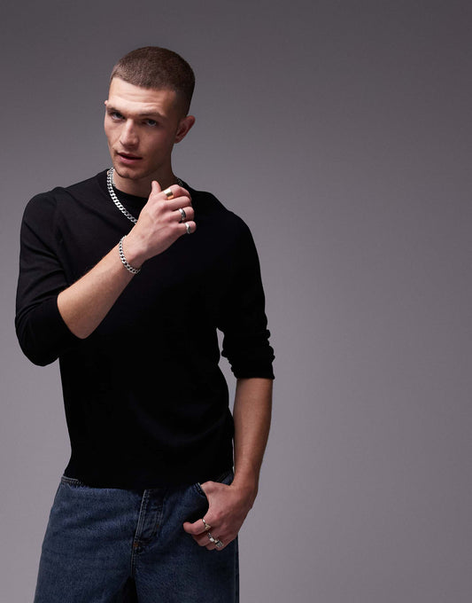 Merino Wool Crew Neck Jumper
