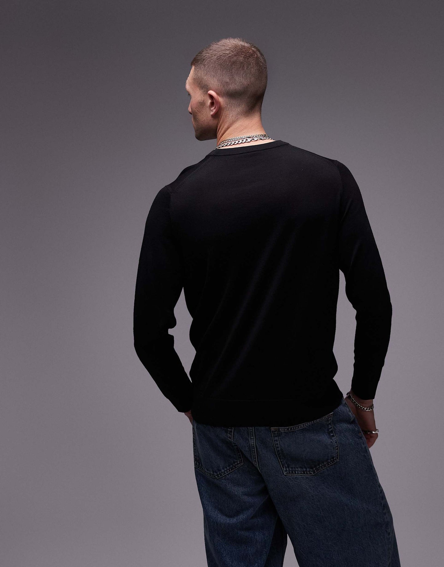 Merino Wool Crew Neck Jumper