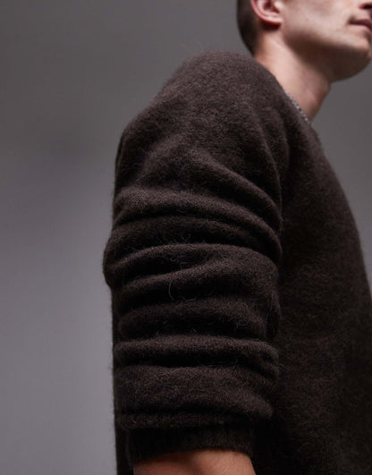 Alpaca Blend Jumper With Crew Neck