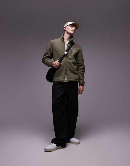 Fleece Pile Jacket With Two-Way Zip