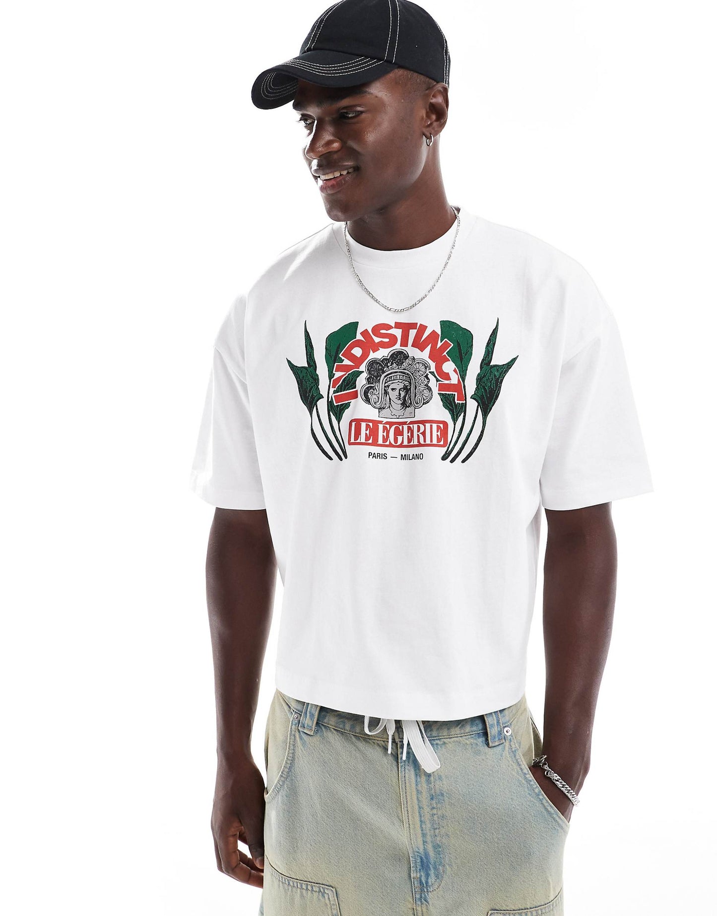 Heavyweight Oversized Boxy T-Shirt With Front Print